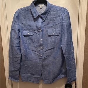 Dalia Collection Light Blue Button Down Shirt